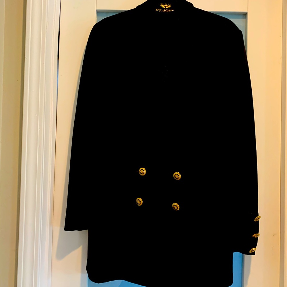 Black Vintage Double Breasted Jacket